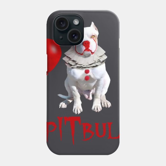 Pitbull Halloween T-shirts Phone Case by Him