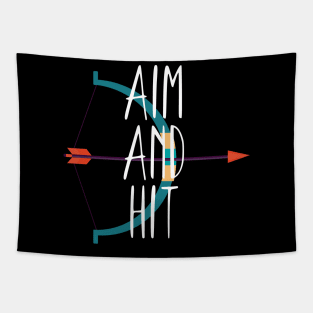 Archery aim and hit Tapestry