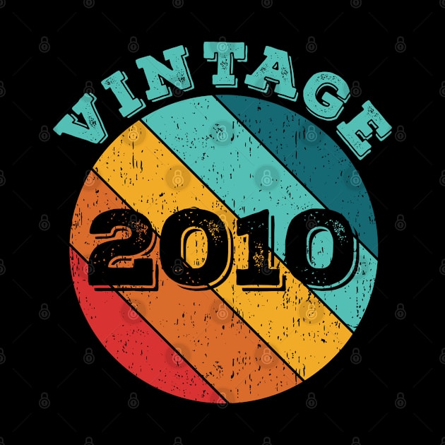 2010 Vintage Shirt, Birthday Gift Tee. Retro Style T-Shirt by LittleBoxOfLyrics