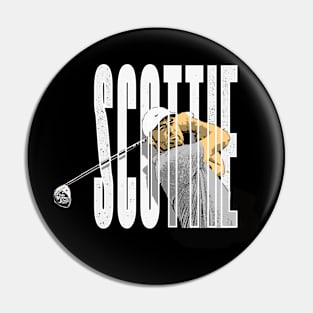 scottie comic style vintage Pin