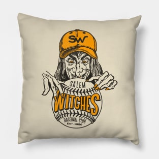 Defunct Salem Witches Baseball Team Pillow