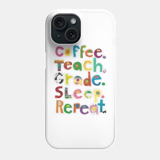 Teach word collage Phone Case