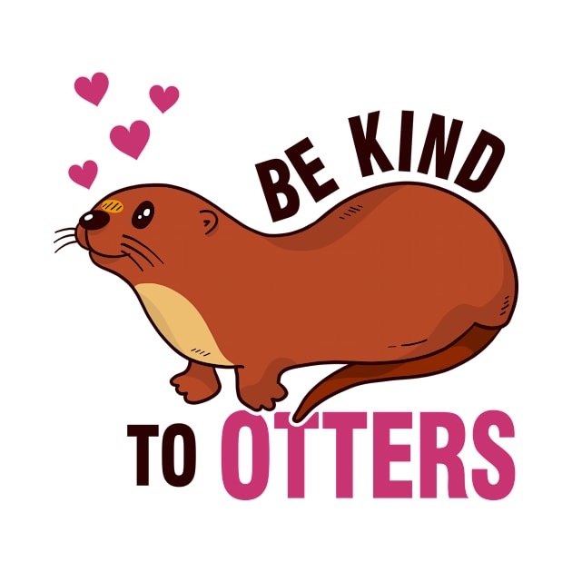 Cute Otter Love Heart by Tobias Store