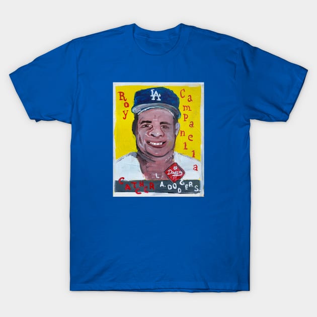 Roy Campanella In Los Angeles Dodgers T-shirt