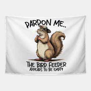 Pardon Me Squirrel Tapestry