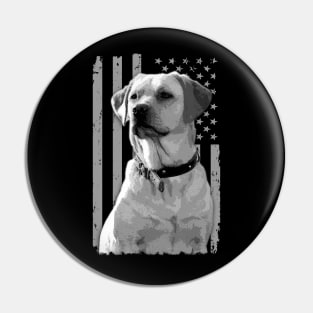 Labrador Legacy American Flag That Celebrate Labrador Retrievers' Charm Pin