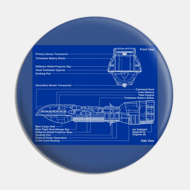 Imperial Dreadnaught Blueprint Pin by Starbase79