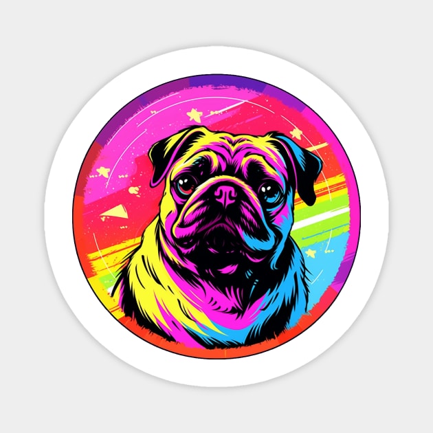 Pug Dog Pop Art Magnet by Underground Cargo