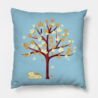Time To Chill Yellow Bear Pillow