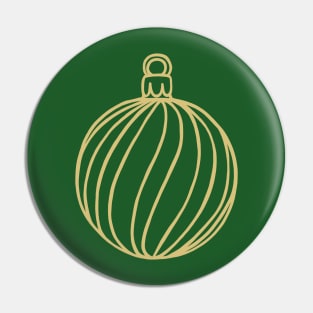 Simply Christmas Collection - Bauble - Classic Xmas Colours Pin