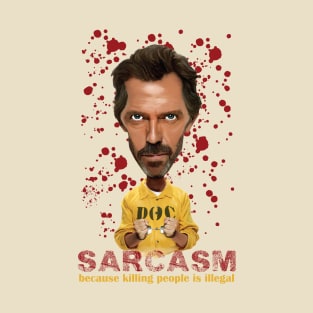 Caricature of Dr.House T-Shirt