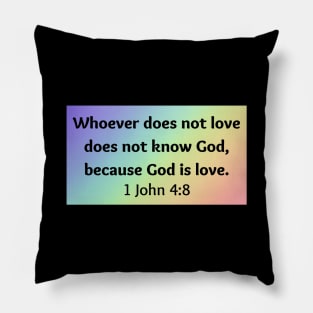 Bible Verse 1 John 4:8 Pillow