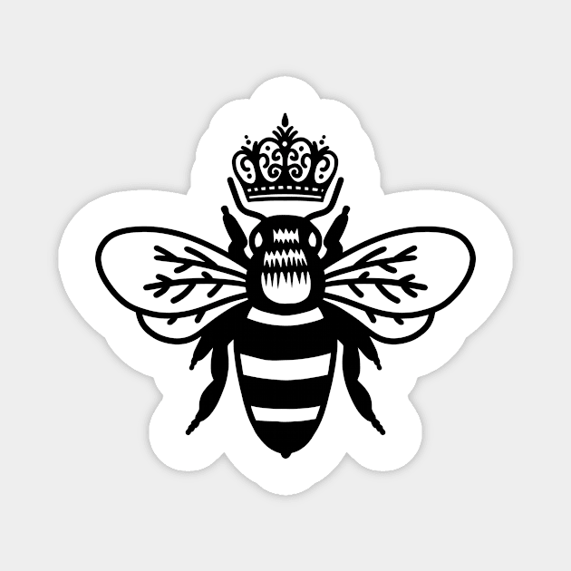 Queen Bee Magnet by Bethany Evelyn Art