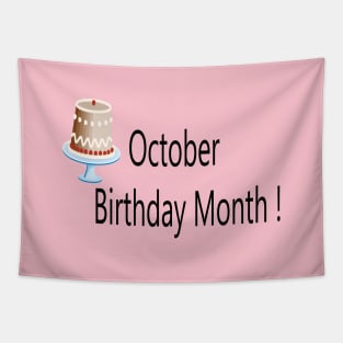 October Birthday Month Tapestry