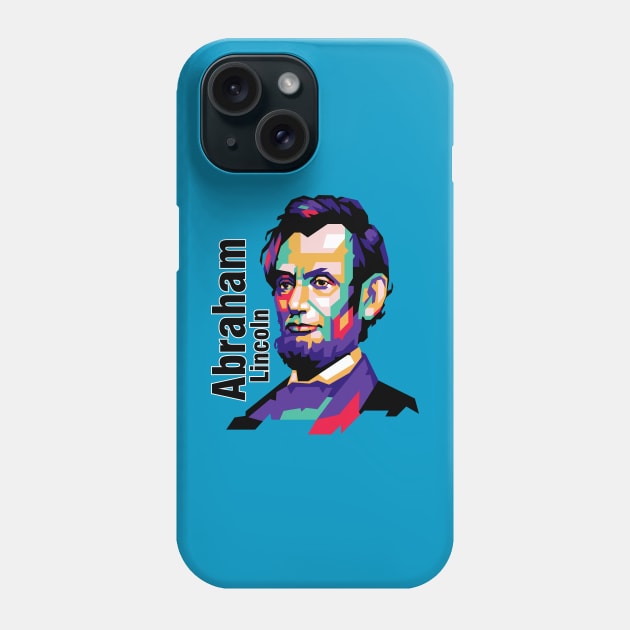 abraham lincoln popart Phone Case by Martincreative