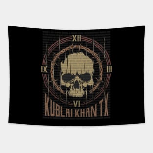 Kublai Khan TX Vintage Skull Tapestry