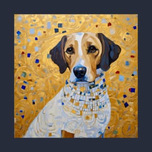 Gustav Klimt Style Dog in a Beautiful Dress T-Shirt