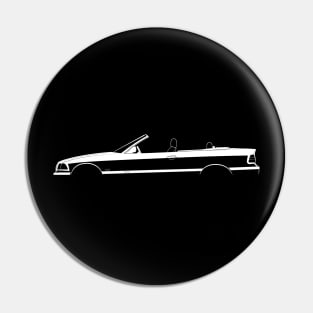 BMW M3 Cabrio (E36) Silhouette Pin