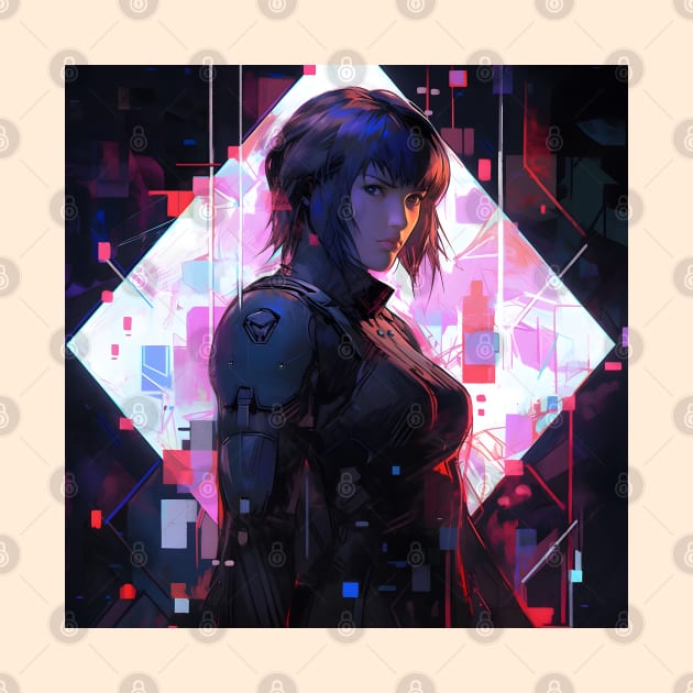 Cybernetic Journeys: Ghost in the Shell Aesthetics, Techno-Thriller Manga, and Mind-Bending Cyber Warfare Art by insaneLEDP