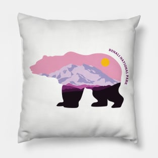 Denali National Park Bear Pillow