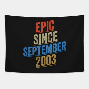 Epic Since September 2003 Funny Birthday Tapestry