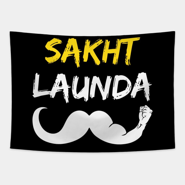 Sakht Launda - The logical single Indian man desi Hindi Tapestry by alltheprints