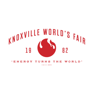 1982 Knoxville World's Fair - Vintage Tagline (Red) T-Shirt