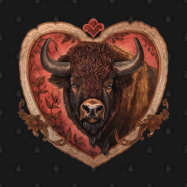 Bison Love Design by Mary_Momerwids