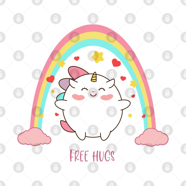 Free hugs unicorn by Saya Raven