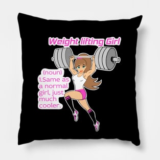 Weightlifting girls Pillow