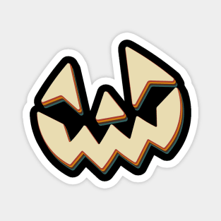 Retro Vintage Halloween Pumpkin Magnet