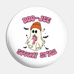 Boo-Jee Spooky Style Girl Ghost Halloween Pin