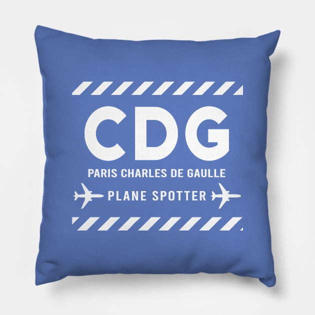 CDG Plane Spotter | Gift Pillow by ProPlaneSpotter