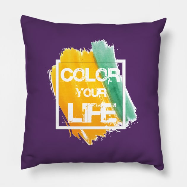 color your life Pillow by iuz