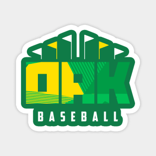 OAK Baseball Ballpark Magnet