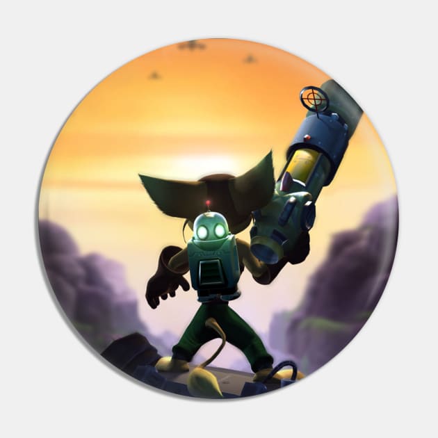 Ratchet and Clank - Foreboding Pin by MegacorpMerch