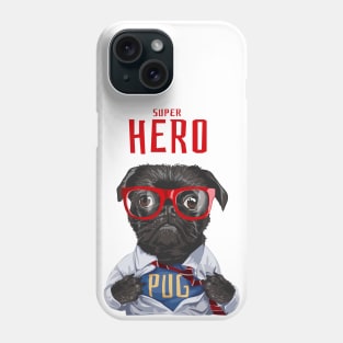 Super Hero Pug Phone Case