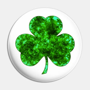 St Patricks Day Shamrock - Neon Green Pin