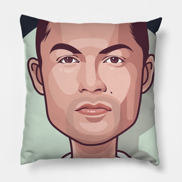 Cristiano Ronaldo Big Head Caricature Ronaldo Pillow Teepublic