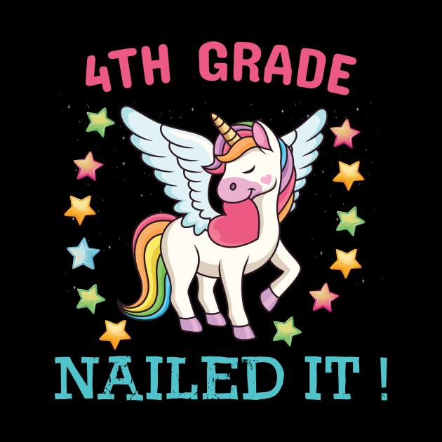 4th Grade Nailed It Back To School by unicorn shirt