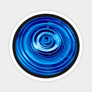 Blue water ripples Magnet