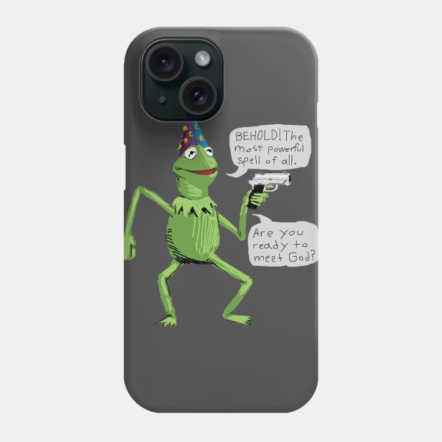 Yer A Wizard Kermit Phone Case by Morphimus