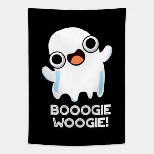 Booogie Woogie Funny Music Ghost Pun Tapestry