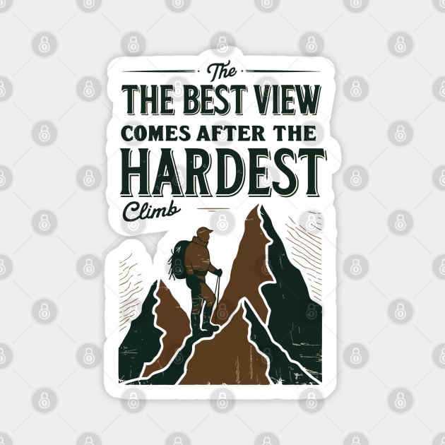 The Hardest Climb Magnet by Urbanprint