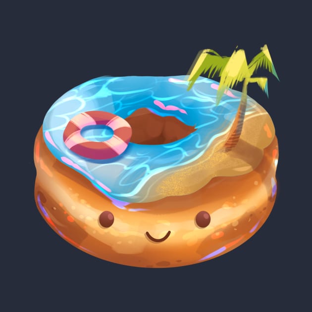 Happy Beach Donut by Claire Lin