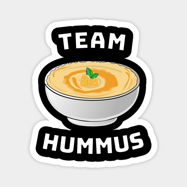 Team Hummus | Vegan Vegetarian Falafel Plant Based Magnet by MGO Design