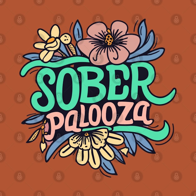 Sober Palooza Floral by SOS@ddicted