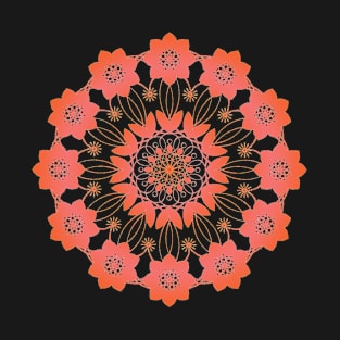 Mandala Geometry Fractal Sacred Yoga Art Mantra Good Vibe T-Shirt