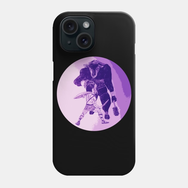 Minotaur Purple Phone Case by Zachfan1212