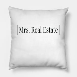 Mrs. Real Estate Pillow